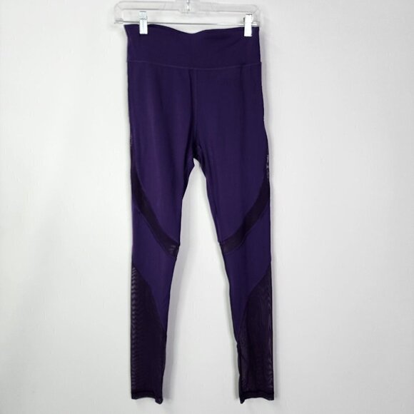 Aritzia The Constant Acosta Pant Leggings Mesh Panels Medium Purple Women's - Picture 3 of 12